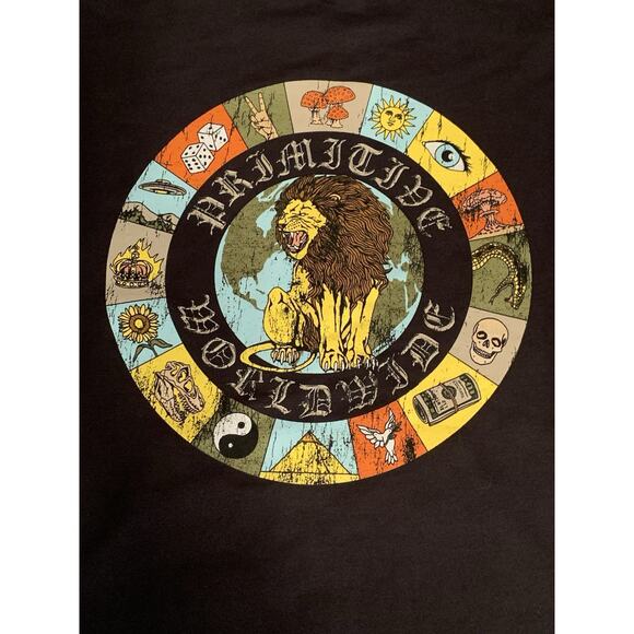 Primitive Apparel "Signs" Boxy Heavyweight Hoodie NWOT-Men's Large MSRP $90 - Picture 5 of 8